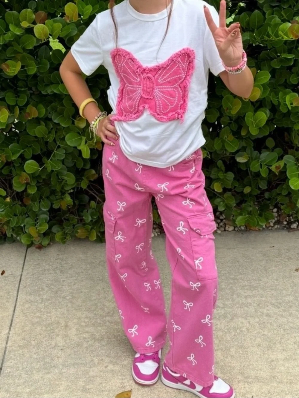 Pink Bow Outfit Girls Size 10 SHEIN SO AMAZING